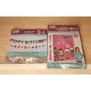 Lol Surprise! Birthday Party Decorations Wall Decorating Kit & Happy Bday Banner